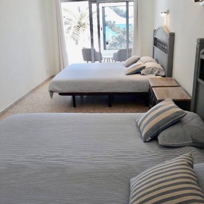 bedroom in surf camp canaries